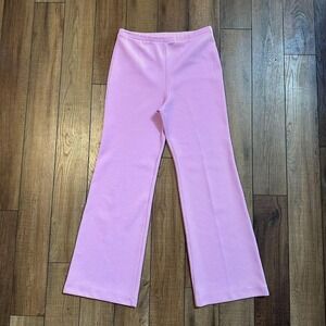 Vintage JC Penney ribbed flare leggings‎ pink size Medium